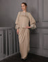 BAJU KURUNG KEDAH MODEN GRACELYN (CHAMPAGNE)